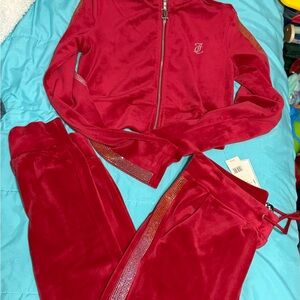 Juicy Couture Red Velour Jacket